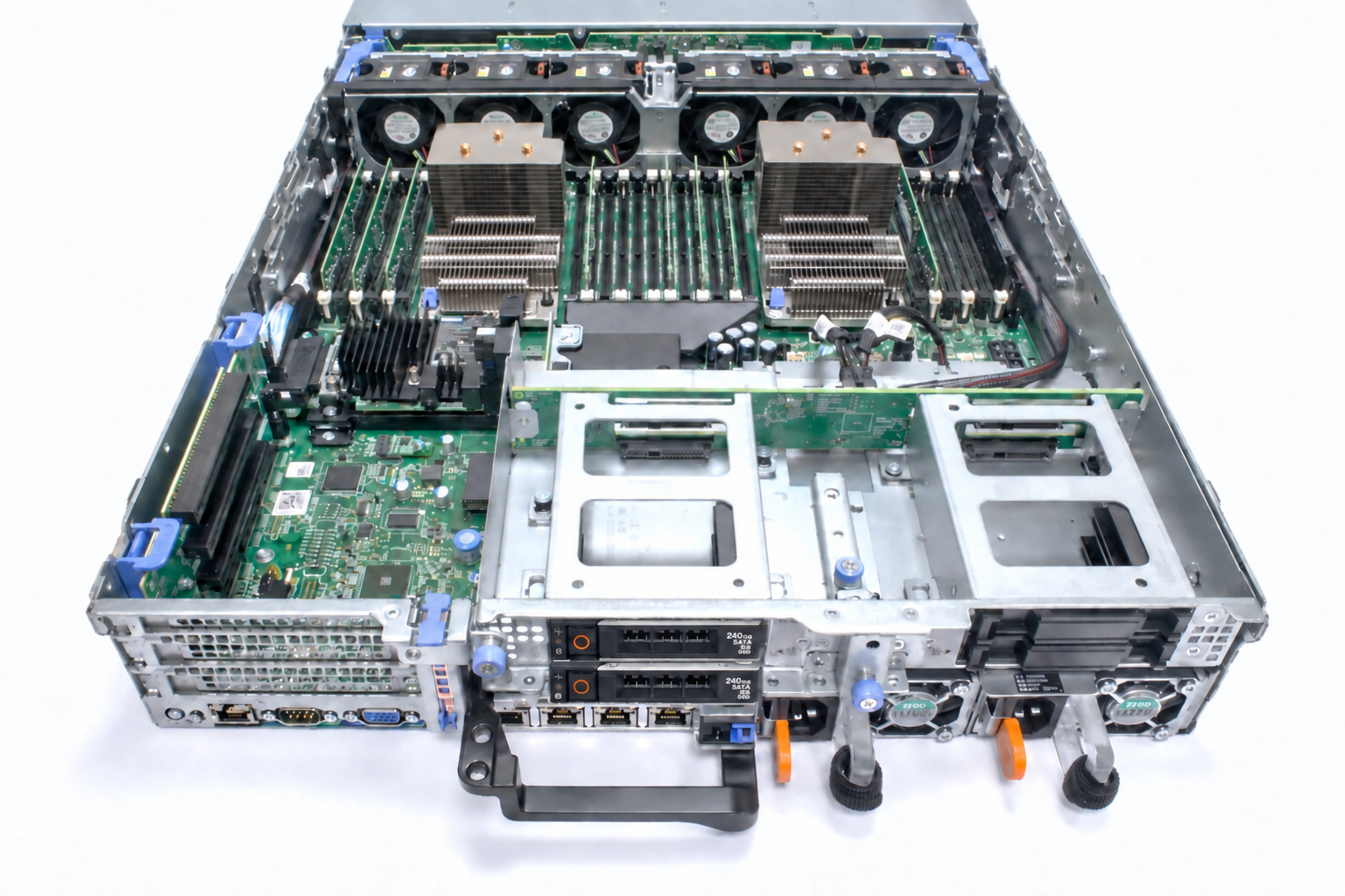 Dual-processor server interior