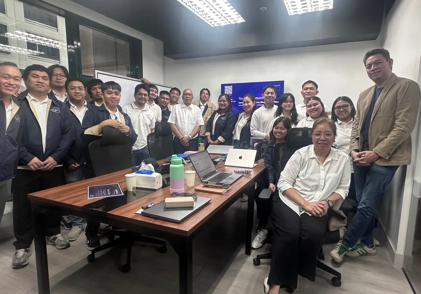The 1WAN team together in the office