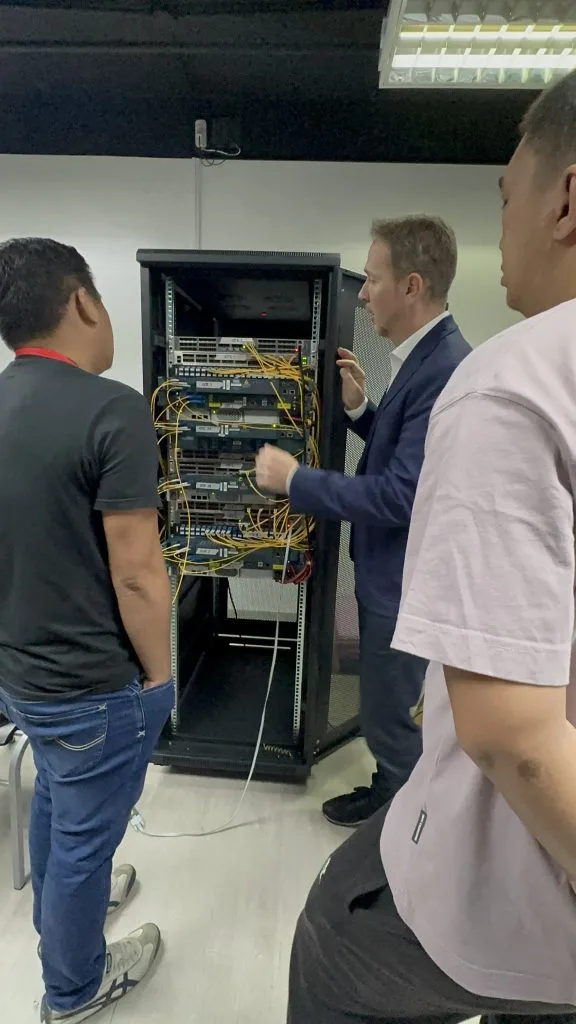 Hands-on network equipment demonstration